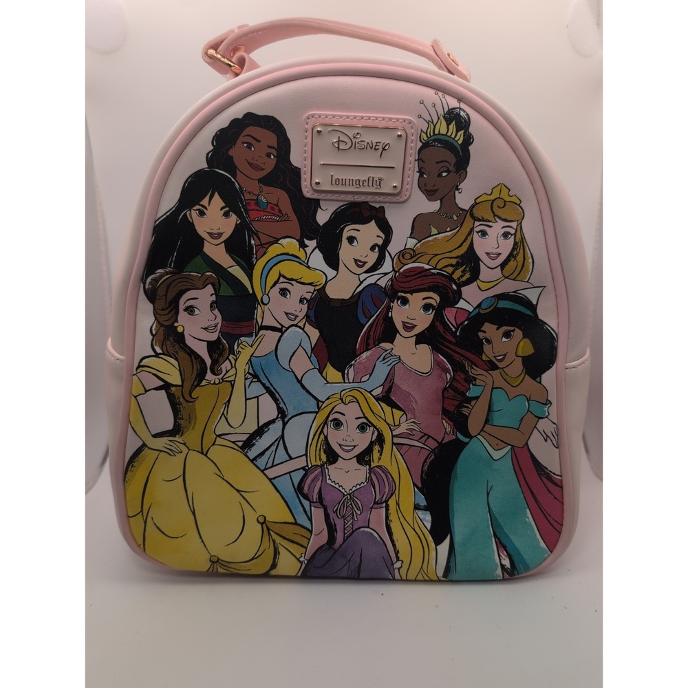 Loungefly Disney Perfectly Pink Princess Exclusive Mini Backpack Belle Mulan